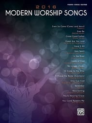 cover 2016 Modern Worship Songs piano sheet music cover